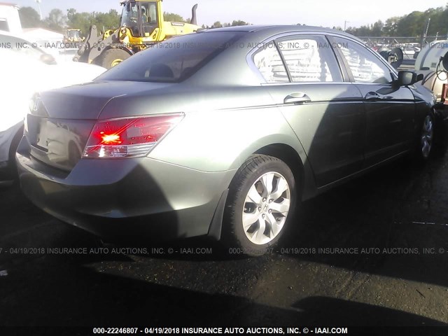 1HGCP26838A098868 - 2008 HONDA ACCORD EXL GREEN photo 4