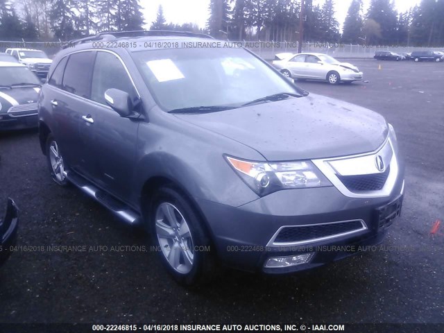 2HNYD2H6XAH532164 - 2010 ACURA MDX TECHNOLOGY GRAY photo 1