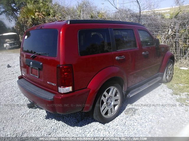 1D4PT2GK7AW142842 - 2010 DODGE NITRO SE RED photo 4