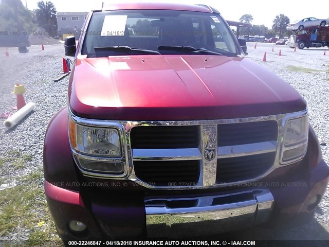 1D4PT2GK7AW142842 - 2010 DODGE NITRO SE RED photo 6