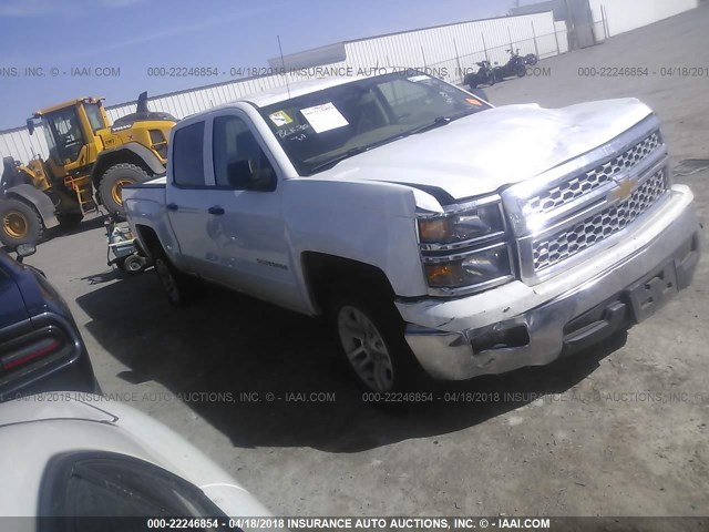 3GCPCREH1EG492484 - 2014 CHEVROLET SILVERADO C1500 LT WHITE photo 1