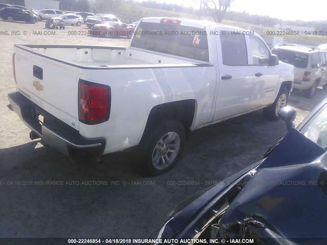 3GCPCREH1EG492484 - 2014 CHEVROLET SILVERADO C1500 LT WHITE photo 4