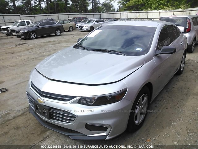 1G1ZB5ST7GF333401 - 2016 CHEVROLET MALIBU LS 银色 照片 2