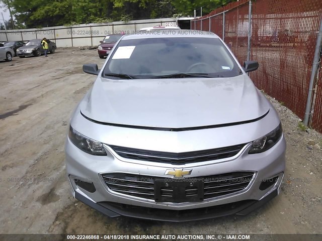 1G1ZB5ST7GF333401 - 2016 CHEVROLET MALIBU LS 银色 照片 6