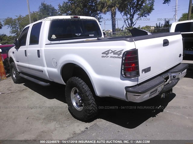 1FTSW31FXYEC07974 - 2000 FORD F350 SRW SUPER DUTY WHITE photo 3