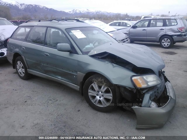 4S3BH815547643824 - 2004 SUBARU LEGACY OUTBACK H6 3.0 SPECIAL GREEN photo 1