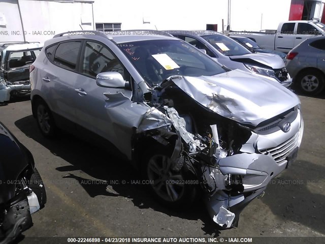 KM8JUCAC9DU595217 - 2013 HYUNDAI TUCSON GLS/LIMITED SILVER photo 1