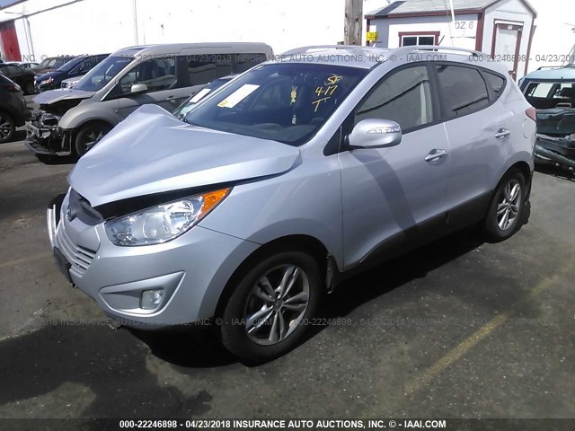 KM8JUCAC9DU595217 - 2013 HYUNDAI TUCSON GLS/LIMITED 银色 照片 2