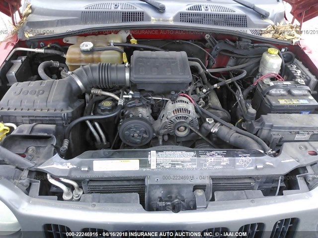 1J4GK48K13W705665 - 2003 JEEP LIBERTY SPORT/FREEDOM წითელი ფოტო 10