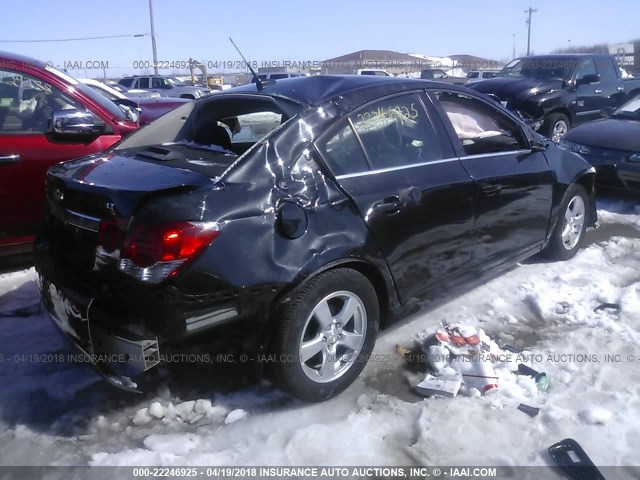 1G1PC5SBXE7448366 - 2014 CHEVROLET CRUZE LT BLACK photo 4