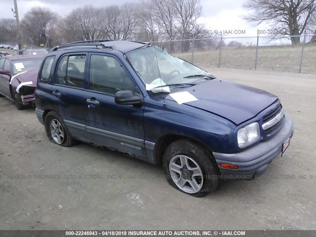 2CNBJ13C826911345 - 2002 CHEVROLET TRACKER BLUE photo 1