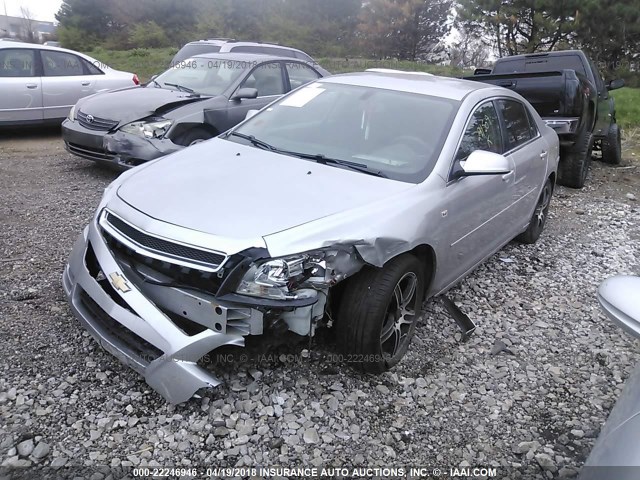 1G1ZH57B28F291509 - 2008 CHEVROLET MALIBU 1LT 银色 照片 2