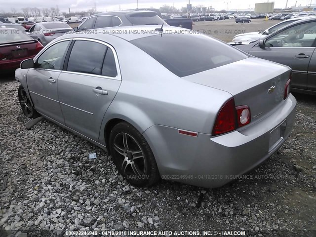 1G1ZH57B28F291509 - 2008 CHEVROLET MALIBU 1LT 银色 照片 3