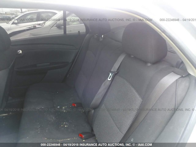 1G1ZH57B28F291509 - 2008 CHEVROLET MALIBU 1LT 银色 照片 8