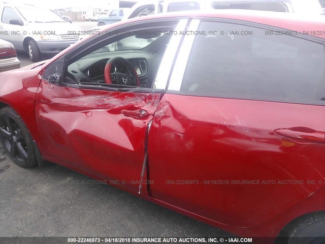 1C3CDFEB2ED851753 - 2014 DODGE DART GT RED photo 6