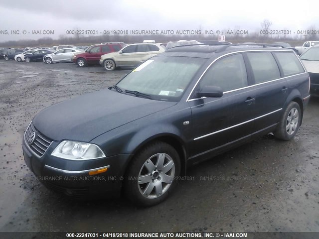 WVWWH63B93E161330 - 2003 VOLKSWAGEN PASSAT GLX 蓝色 照片 2