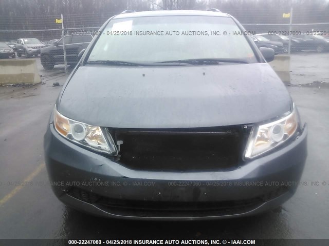 5FNRL5H69BB074350 - 2011 HONDA ODYSSEY EXL ნაცრისფერი ფოტო 6