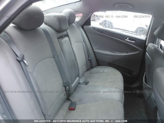 5NPEC4AC9CH481645 - 2012 HYUNDAI SONATA SE/LIMITED GRAY photo 8