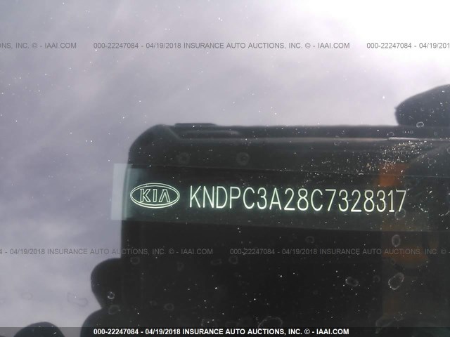 KNDPC3A28C7328317 - 2012 KIA SPORTAGE EX BLUE photo 9