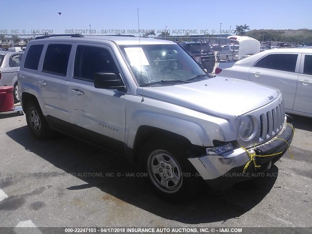 1J4NT1GA9BD108186 - 2011 JEEP PATRIOT SPORT SILVER photo 1