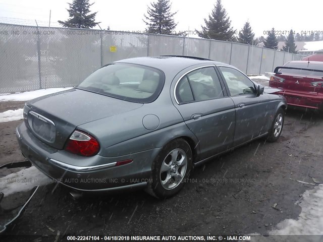 SAJDA01N22FM34639 - 2002 JAGUAR S-TYPE GRAY photo 4