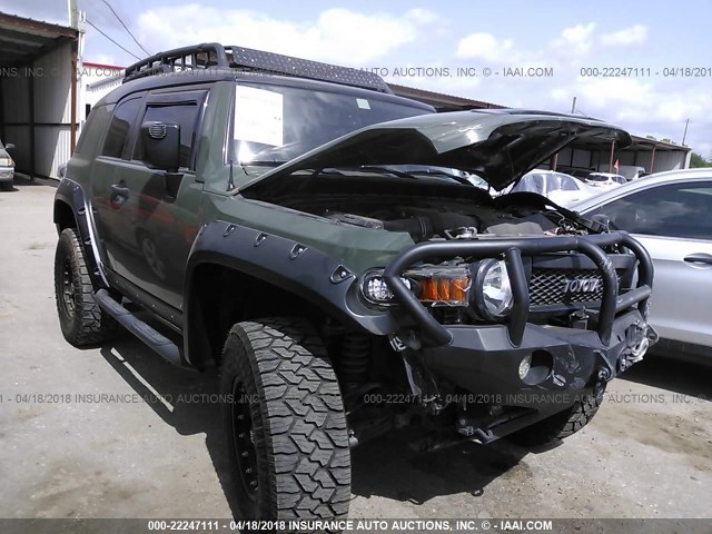 JTEBU4BFXDK170927 - 2013 TOYOTA FJ CRUISER GREEN photo 1