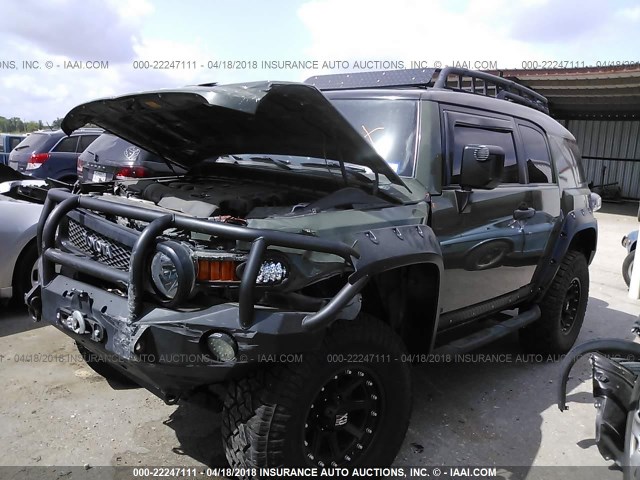 JTEBU4BFXDK170927 - 2013 TOYOTA FJ CRUISER GREEN photo 2