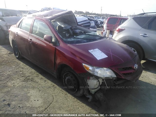 5YFBU4EE7DP176452 - 2013 TOYOTA COROLLA S/LE RED photo 1