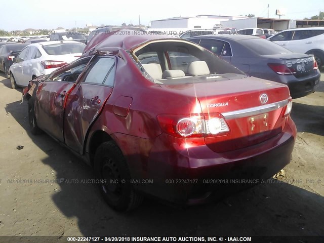 5YFBU4EE7DP176452 - 2013 TOYOTA COROLLA S/LE RED photo 3