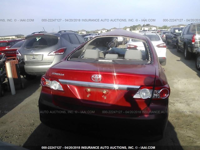 5YFBU4EE7DP176452 - 2013 TOYOTA COROLLA S/LE RED photo 6