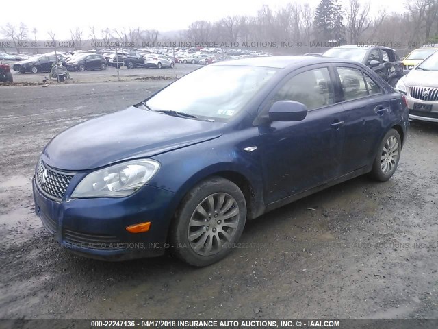 JS2RF9A34A6100982 - 2010 SUZUKI KIZASHI BLUE photo 2