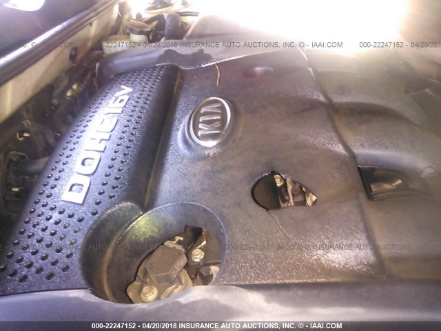 KNAGE123585238760 - 2008 KIA OPTIMA LX/EX GOLD photo 10