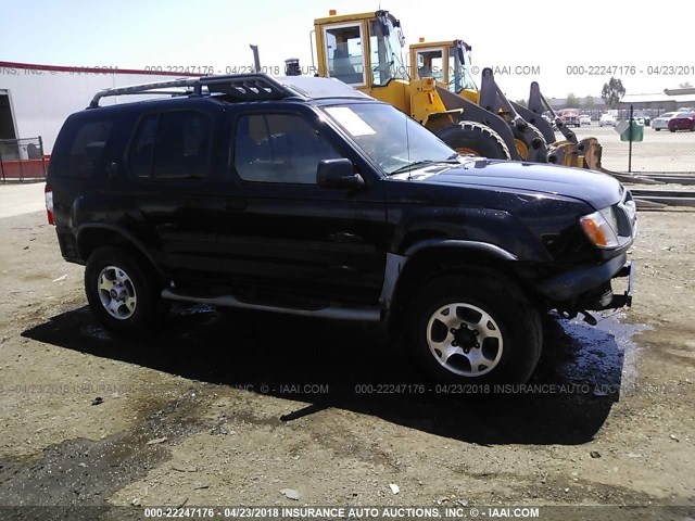 5N1ED28T11C594873 - 2001 NISSAN XTERRA XE/SE BLACK photo 1