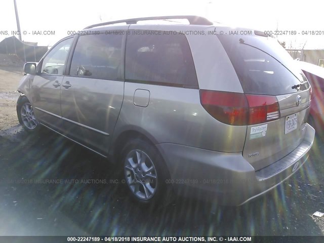 5TDZA22C25S299597 - 2005 TOYOTA SIENNA XLE/XLE LIMITED TAN photo 3