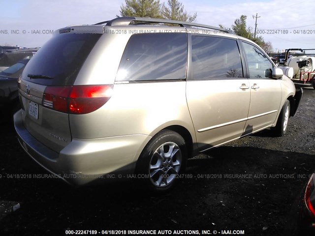 5TDZA22C25S299597 - 2005 TOYOTA SIENNA XLE/XLE LIMITED TAN photo 4