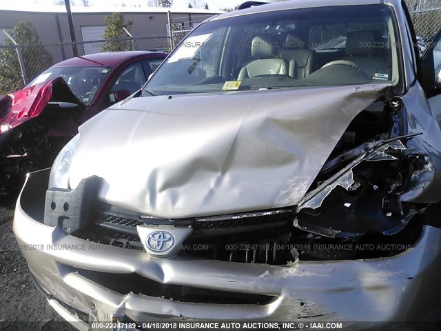 5TDZA22C25S299597 - 2005 TOYOTA SIENNA XLE/XLE LIMITED TAN photo 6