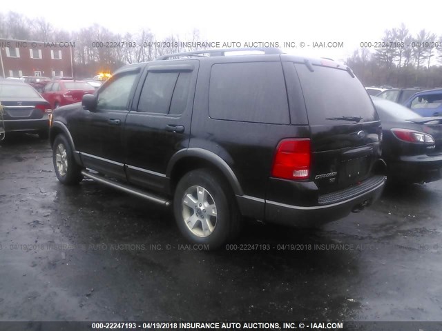 1FMZU73K93ZB21316 - 2003 FORD EXPLORER XLT/XLT SPORT/NBX BLACK photo 3