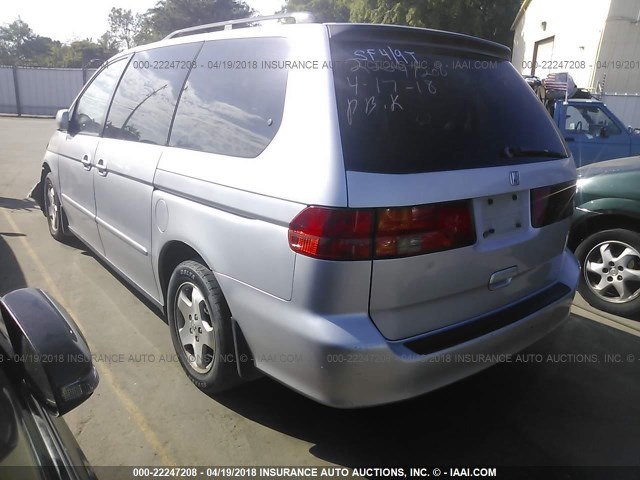 2HKRL18731H575817 - 2001 HONDA ODYSSEY EX SILVER photo 3