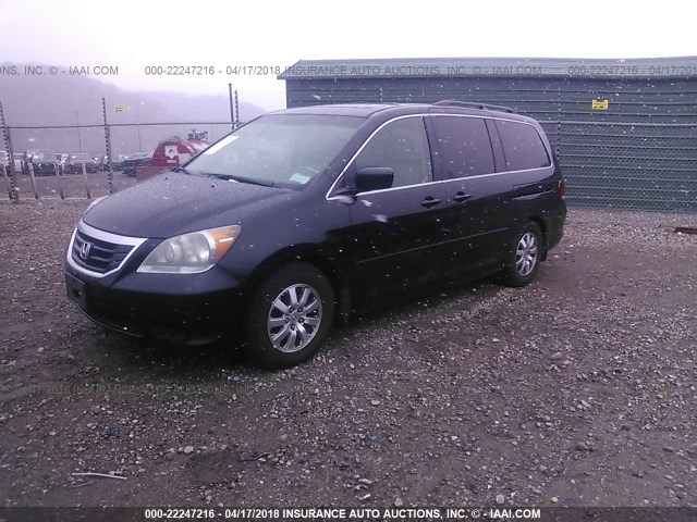 5FNRL38709B035721 - 2009 HONDA ODYSSEY EXL შავი ფოტო 2