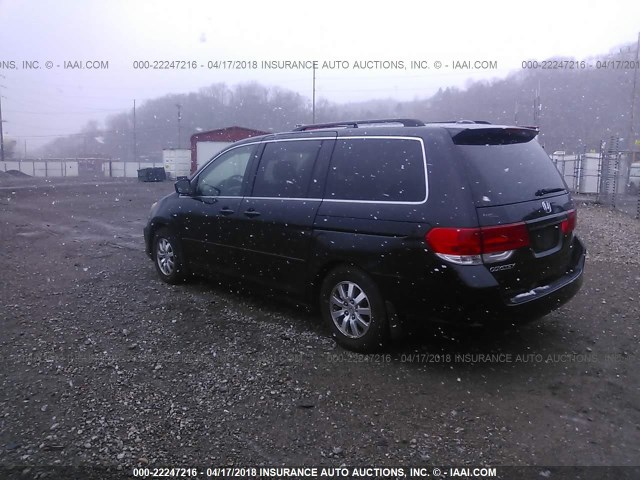 5FNRL38709B035721 - 2009 HONDA ODYSSEY EXL შავი ფოტო 3