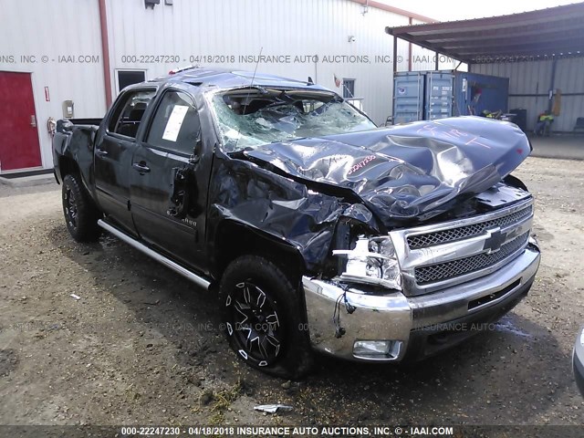 3GCPCSE09CG237449 - 2012 CHEVROLET SILVERADO C1500 LT BLACK photo 1