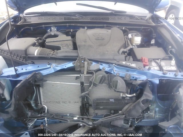 5TFCZ5AN2HX114160 - 2017 TOYOTA TACOMA DBL CAB/SR/TRDSPT/OR/PRO ლურჯი ფოტო 10
