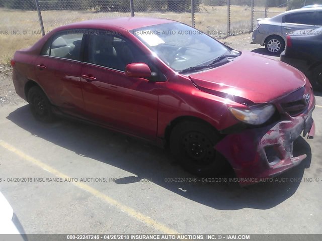 5YFBU4EE3CP072684 - 2012 TOYOTA COROLLA S/LE RED photo 1