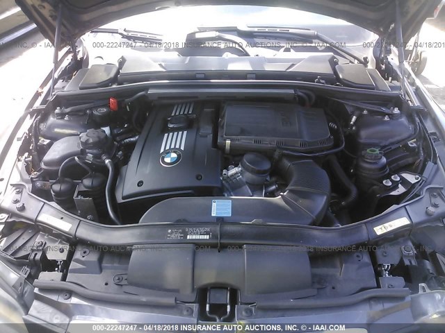 WBAWC73568E065058 - 2008 BMW 335 XI GRAY photo 10