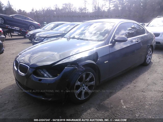 WBAWC73568E065058 - 2008 BMW 335 XI GRAY photo 2