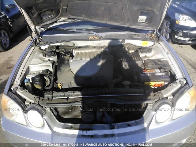 KNAGD128X45262996 - 2004 KIA OPTIMA LX/EX SILVER photo 10