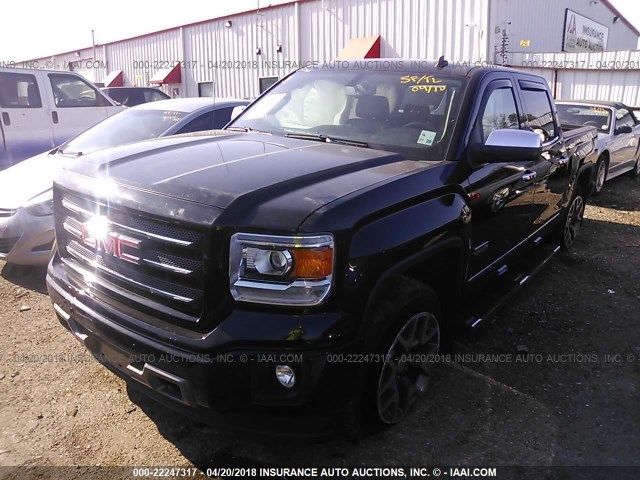 3GTU2VEC3EG153910 - 2014 GMC SIERRA K1500 SLT BLACK photo 2