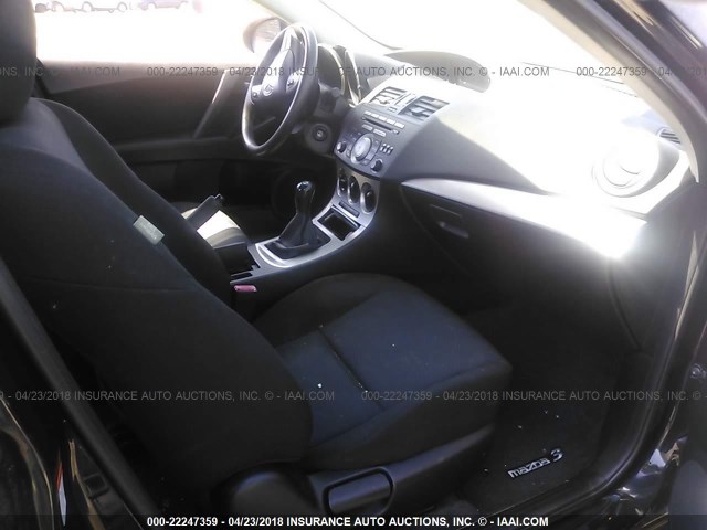 JM1BL1VF2B1431441 - 2011 MAZDA 3 I BLACK photo 5