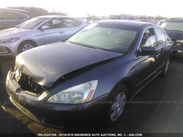 1HGCM56445A151709 - 2005 HONDA ACCORD LX GRAY photo 2