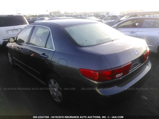 1HGCM56445A151709 - 2005 HONDA ACCORD LX GRAY photo 3